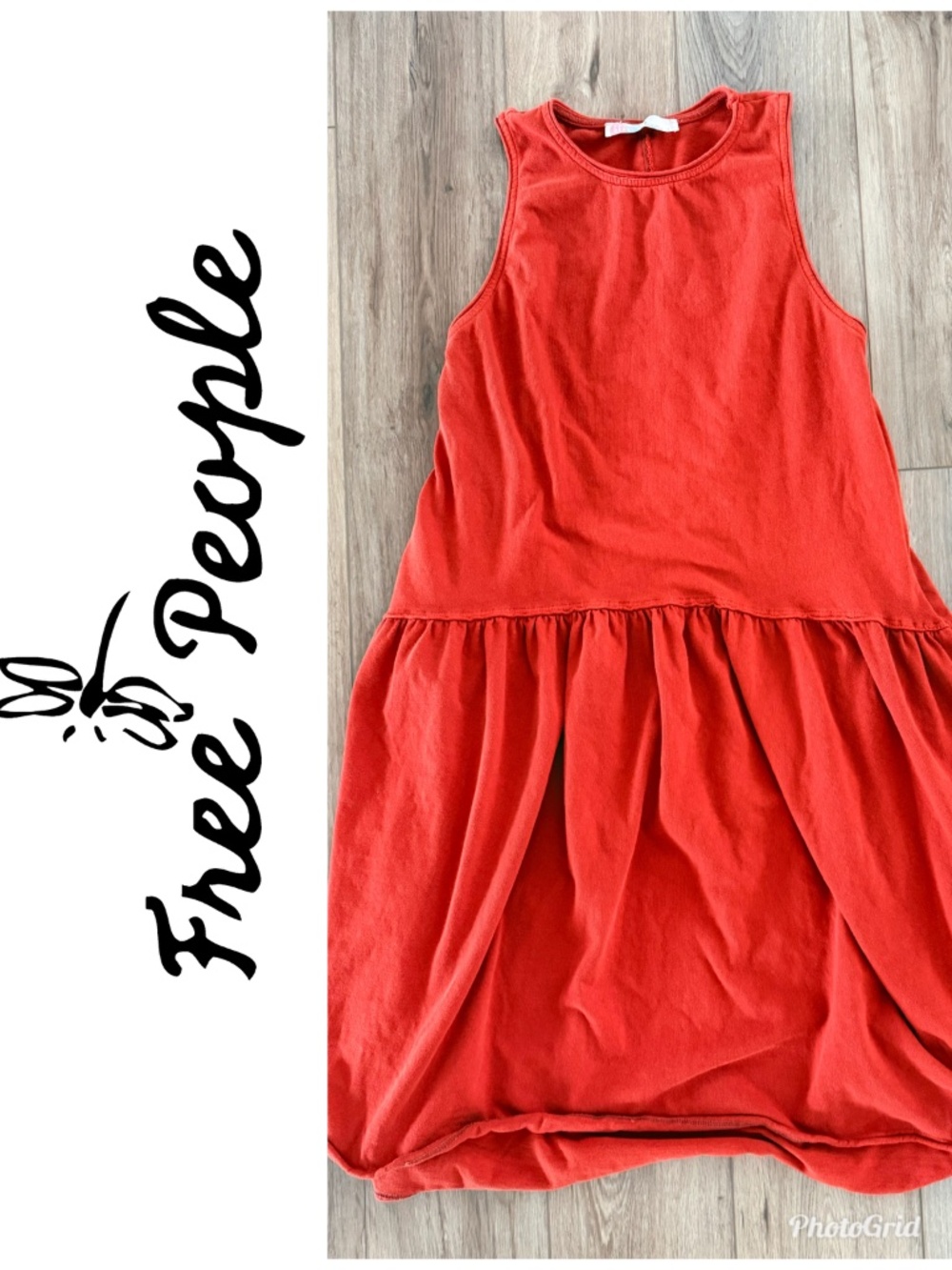free people drop waist midi dress